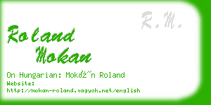 roland mokan business card